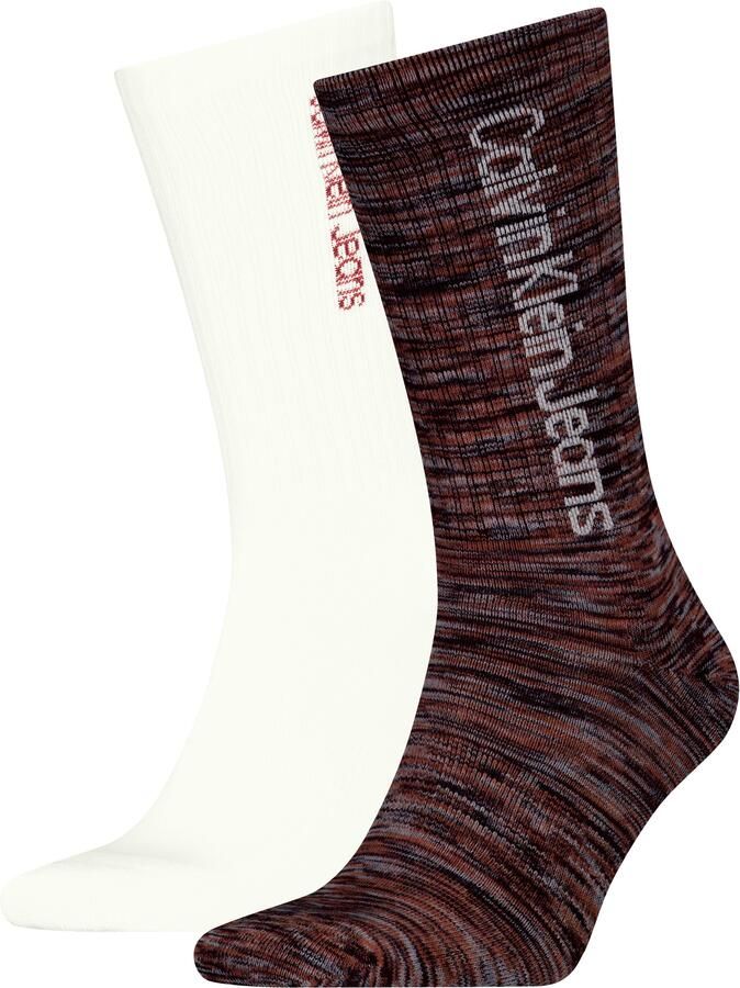 Calvin Klein Jeans Sokken met logo-opschrift opzij (2 paar) - Foto 6