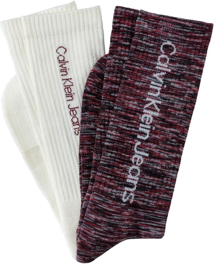 Calvin Klein Jeans Sokken met logo-opschrift opzij (2 paar)