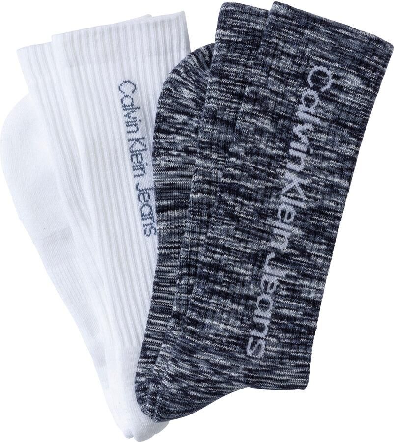 Calvin Klein Jeans Sokken met logo-opschrift opzij (2 paar) - Foto 3