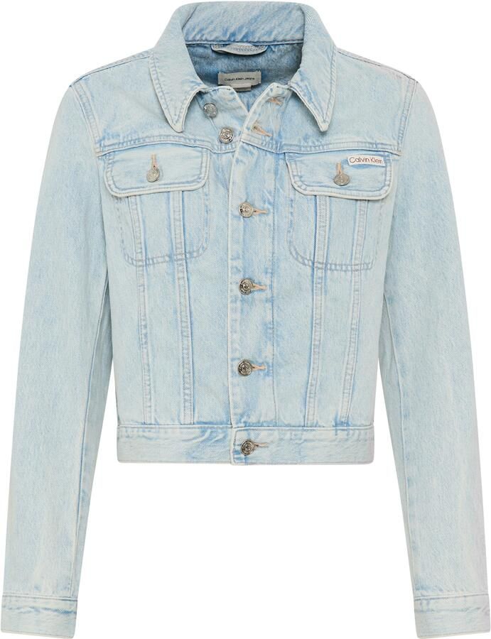 Calvin Klein Jeansjack CROP 90S smalle korte pasvorm used-washed - Foto 2