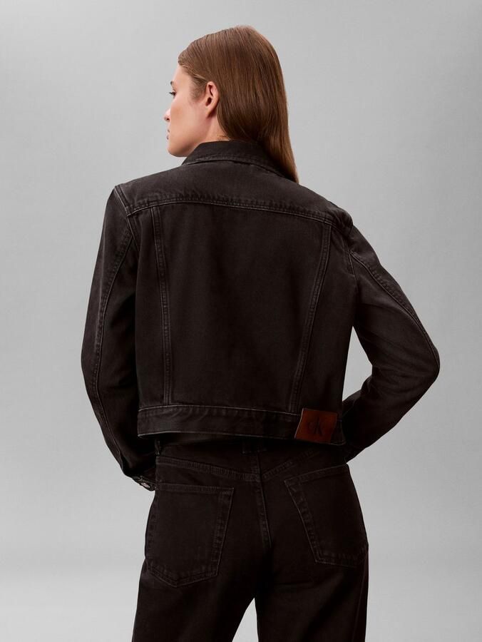 Calvin Klein Jeansjack CROP 90S smalle korte pasvorm used-washed - Foto 4