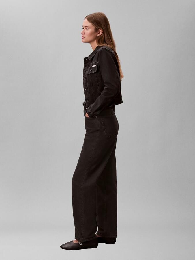 Calvin Klein Jeansjack CROP 90S smalle korte pasvorm used-washed - Foto 5