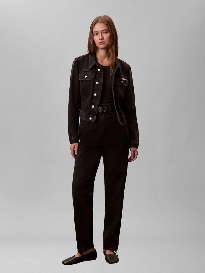 Calvin Klein Jeansjack CROP 90S smalle korte pasvorm used-washed - Foto 6