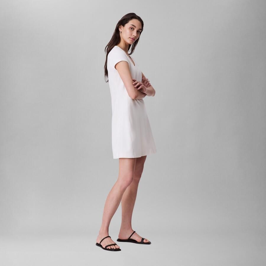 Calvin Klein Jerseyjurk PUNTO MILANO SS SCOOP NK DRESS - Foto 2