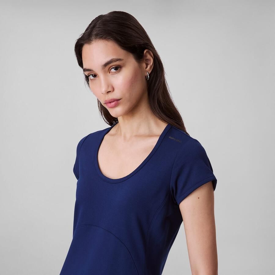 Calvin Klein Jerseyjurk PUNTO MILANO SS SCOOP NK DRESS - Foto 2