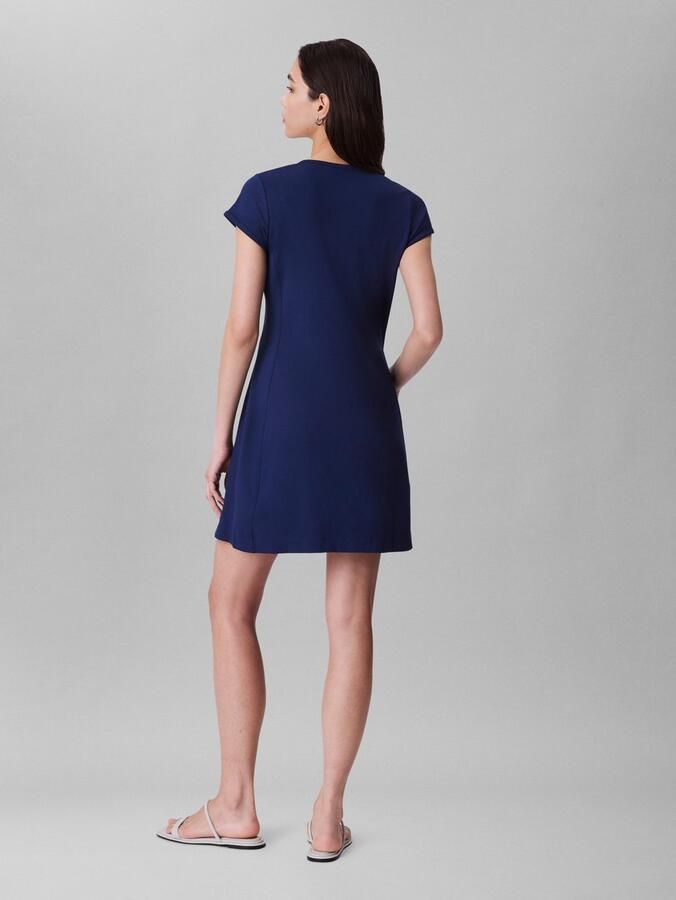 Calvin Klein Jerseyjurk PUNTO MILANO SS SCOOP NK DRESS - Foto 4