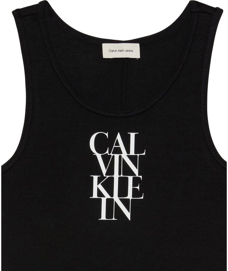 Calvin Klein Jerseyjurk SL COTTON 1X1 RIB TANK DRESS