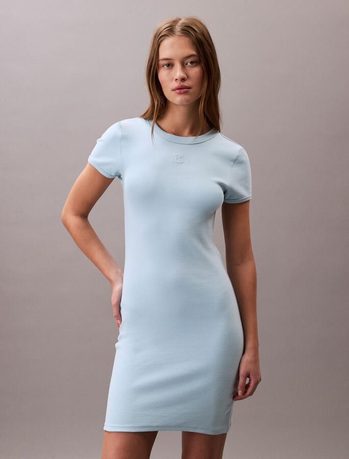 Calvin Klein Jerseyjurk SS CTN CNTR 1X1 RB S - Foto 7