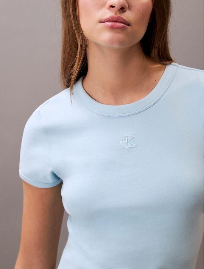 Calvin Klein Jerseyjurk SS CTN CNTR 1X1 RB S - Foto 3