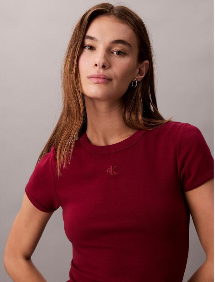 Calvin Klein Jerseyjurk SS CTN CNTR 1X1 RB S