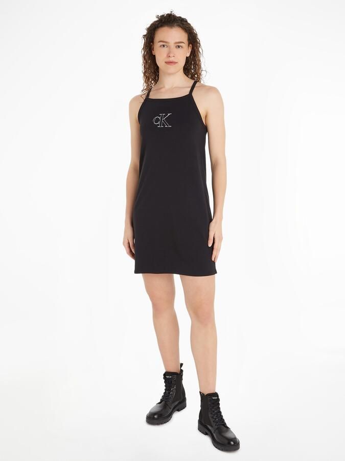 Calvin Klein Jurk met bandjes OUTLINED CK STRAPPY TANK DRESS - Foto 5