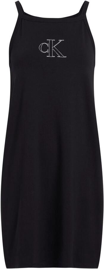 Calvin Klein Jurk met bandjes OUTLINED CK STRAPPY TANK DRESS - Foto 4