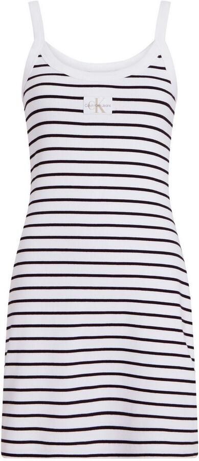Calvin Klein Jurk met bandjes WOVEN LABEL RIB TANK DRESS - Foto 2