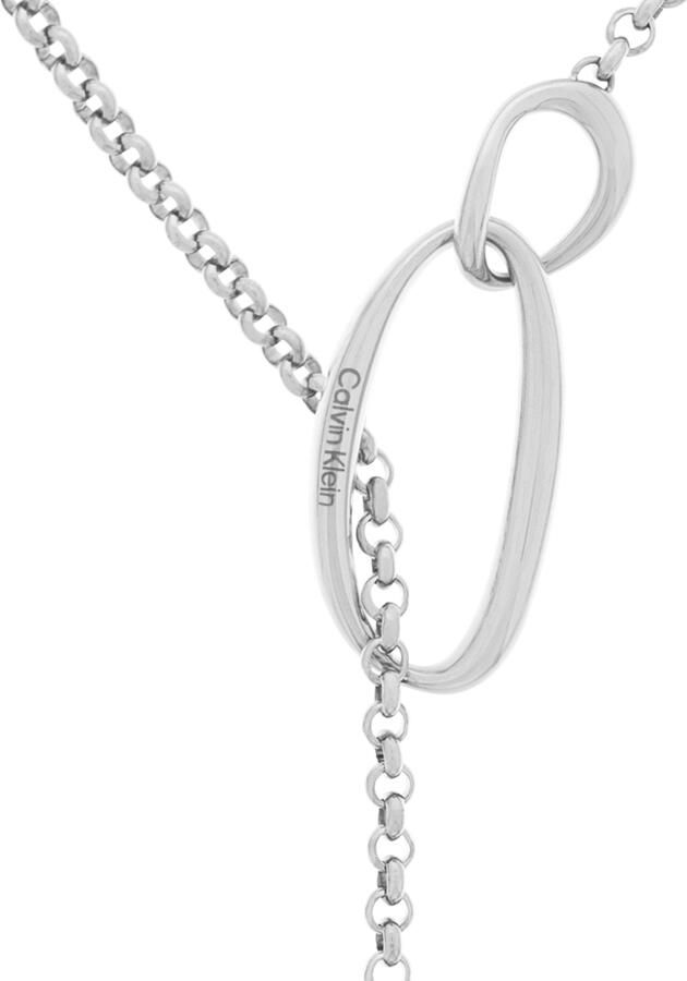 Calvin Klein Ketting met hanger Sieraden roestvrij staal halssieraden halsketting erwtketting SCULPTURAL - Foto 4