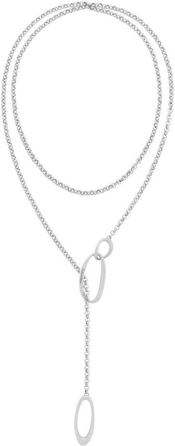 Calvin Klein Ketting met hanger Sieraden roestvrij staal halssieraden halsketting erwtketting SCULPTURAL