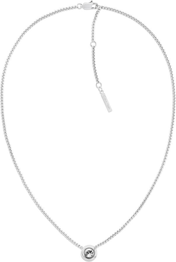 Calvin Klein Ketting met hanger TWISTED BEZEL SOLITAIRE