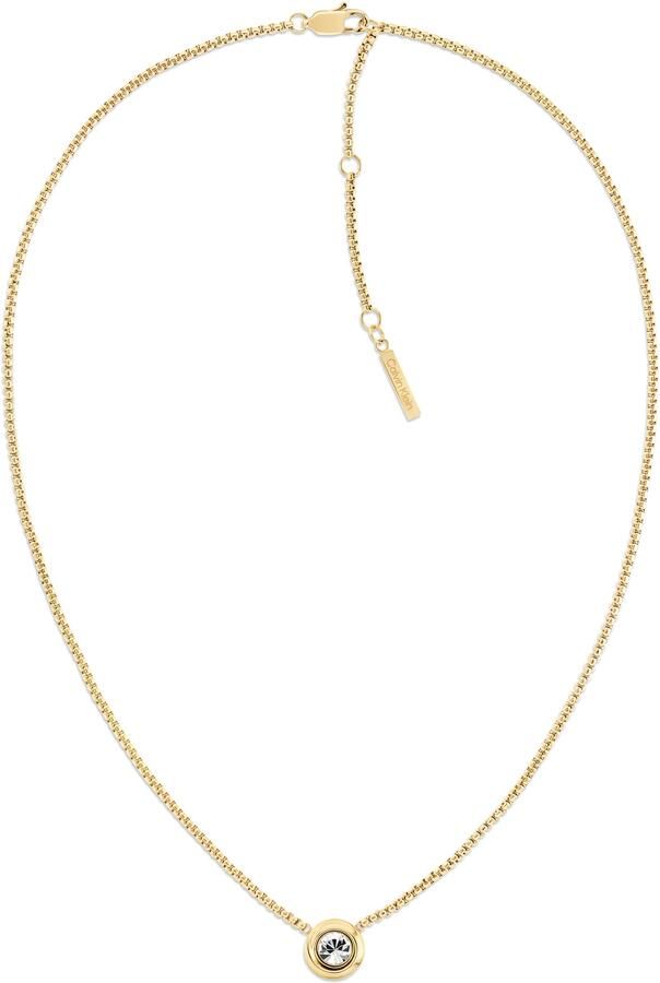 Calvin Klein Ketting met hanger TWISTED BEZEL SOLITAIRE