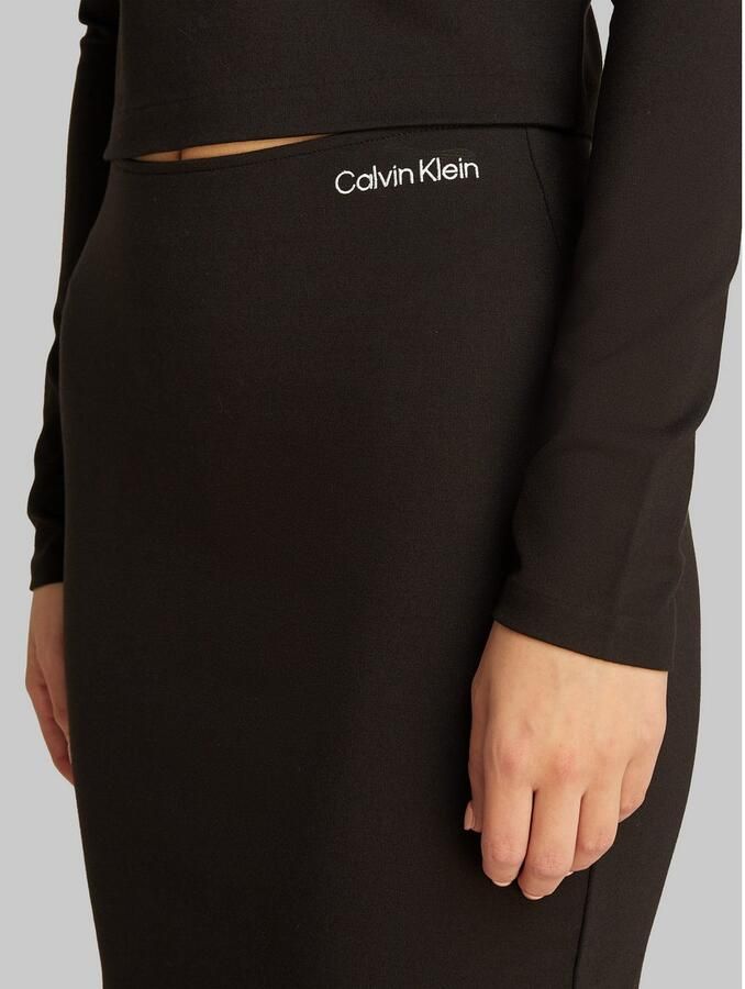 Calvin Klein Kokerrok Milano Logo Elastic Skirt