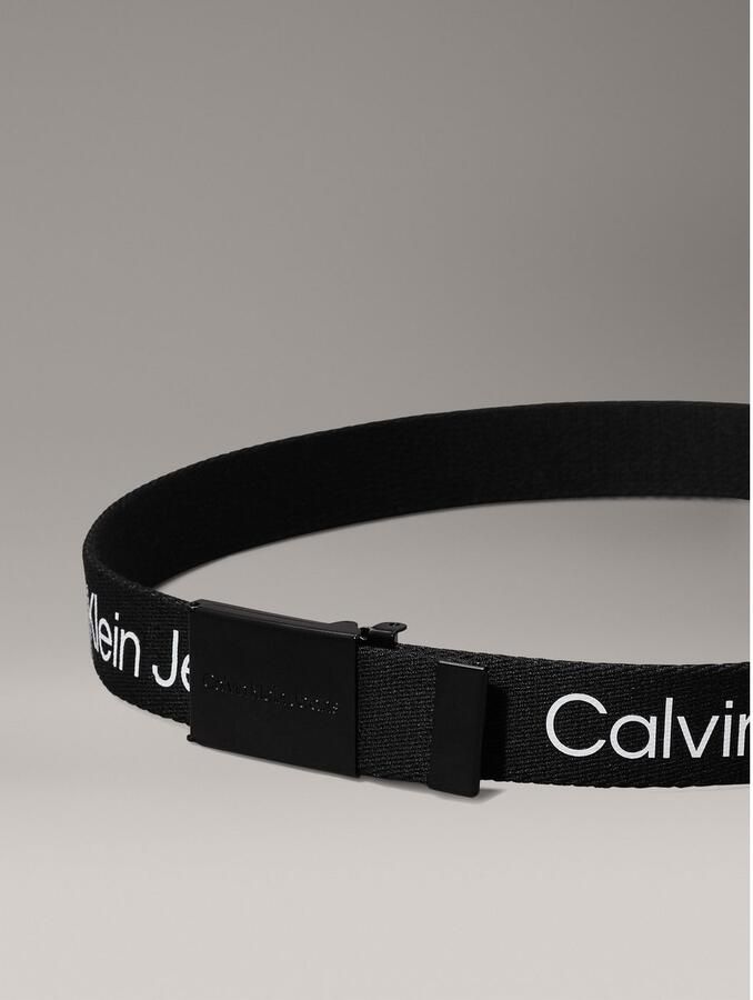 Calvin Klein Koppelriem CANVAS LOGO METALLIC BUCKLE BELT - Foto 5