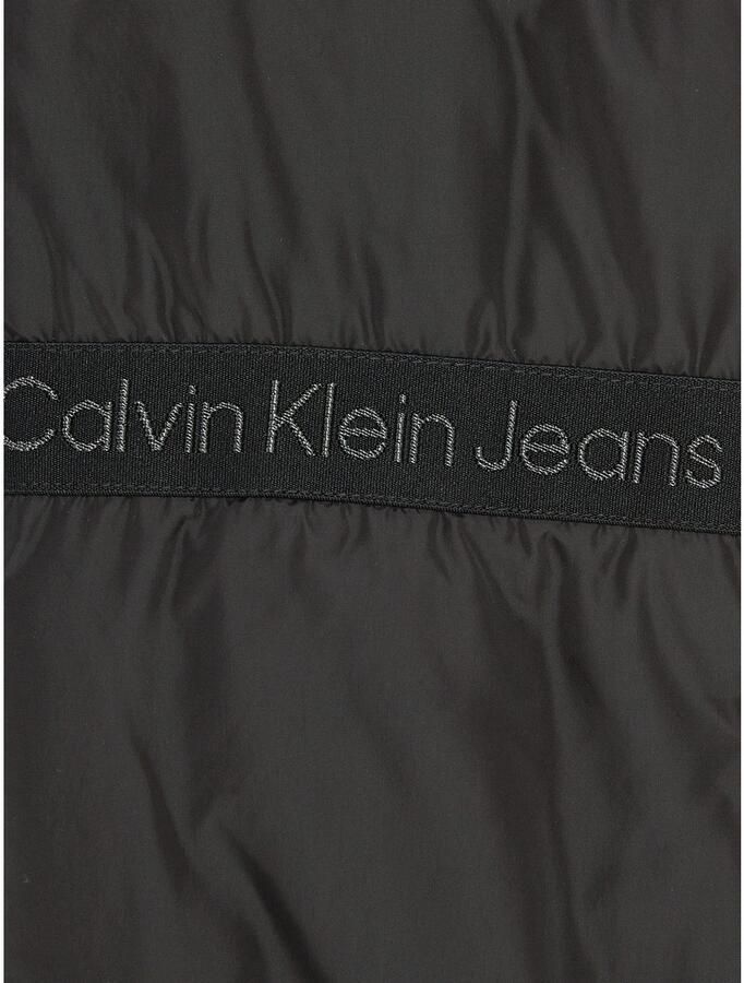 Calvin Klein Korte bodywarmer BOXY LIGHT PADDED TAPE VEST voor kinderen tot 16 jaar met merklabel