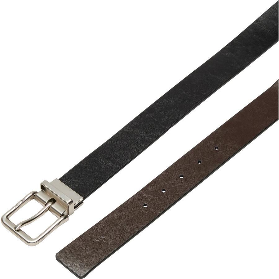 Calvin Klein Leren riem CASUAL PIN BUCKLE 35MM ADJ REV