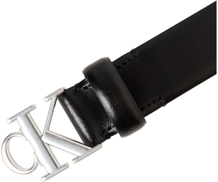 Calvin Klein Leren riem CK BUCKLE 30MM FIXED BELT
