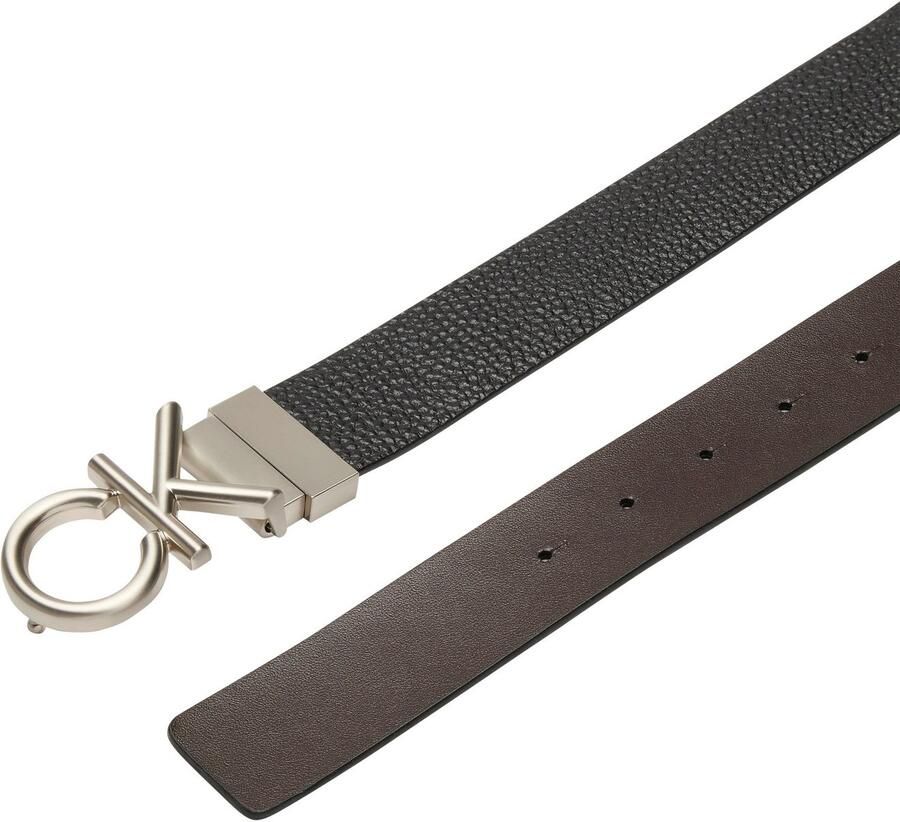 Calvin Klein Leren riem CK HALLMARK LOGO 35MM ADJ REV