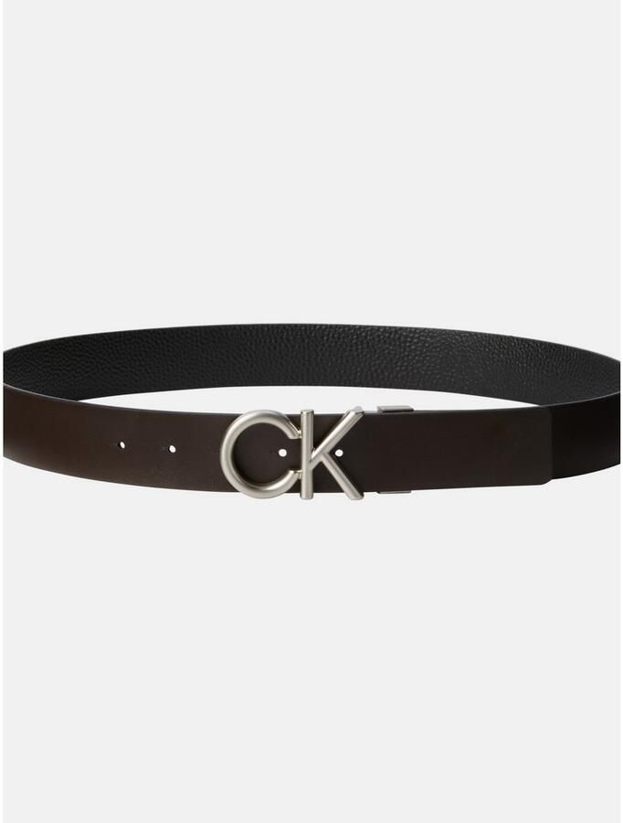 Calvin Klein Leren riem CK HALLMARK LOGO 35MM ADJ REV - Foto 3