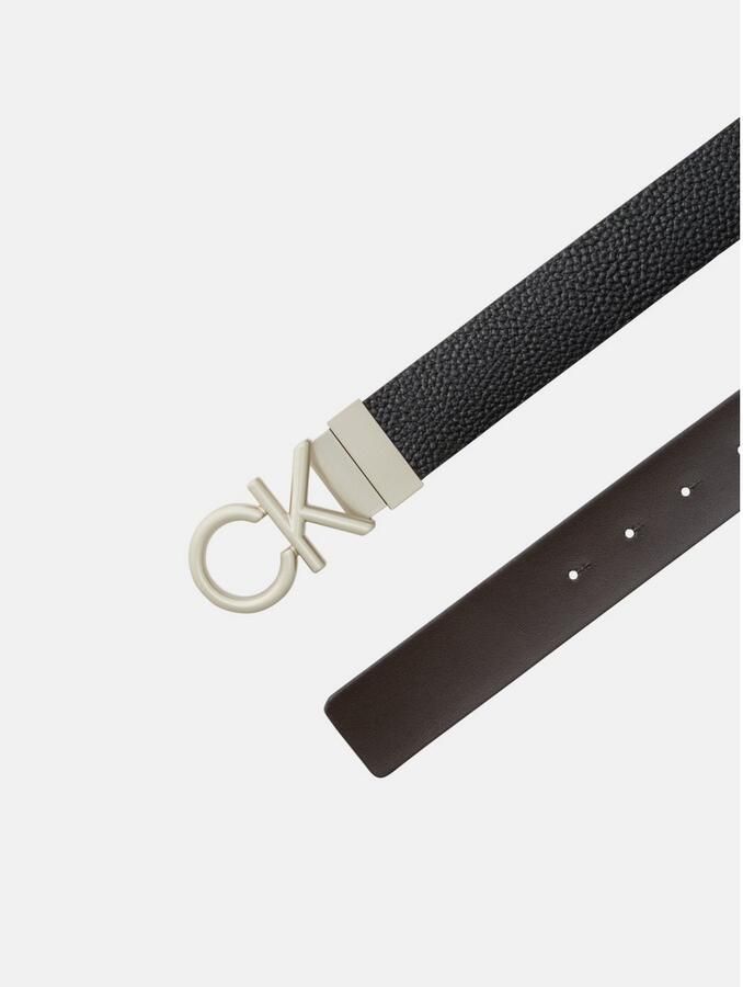 Calvin Klein Leren riem CK HALLMARK LOGO 35MM ADJ REV - Foto 4