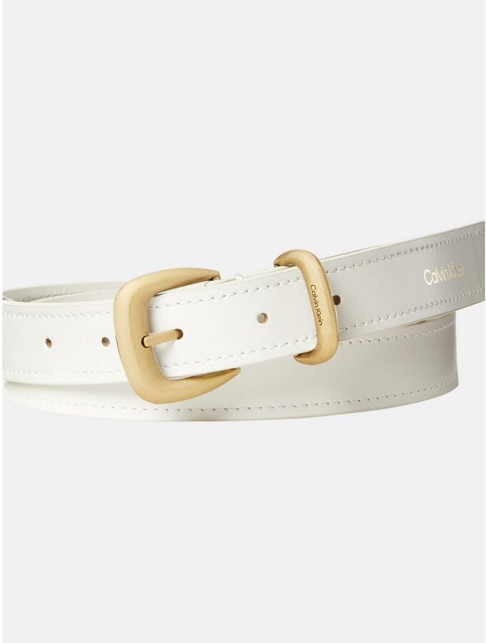 Calvin Klein Leren riem Regular fit verstelbare maat