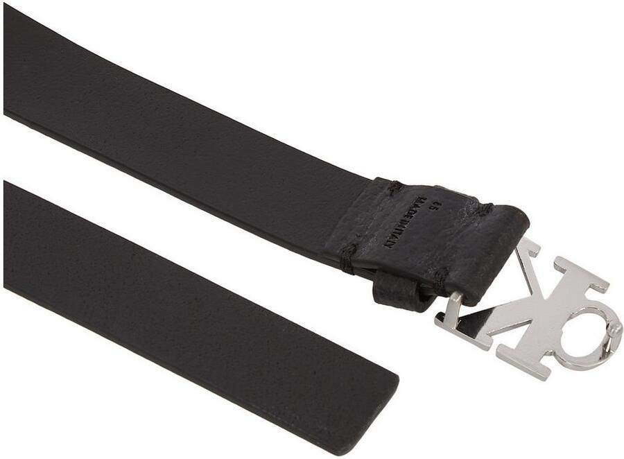 Calvin Klein Smalle leren logogordel Zwart Black Heren - Foto 2