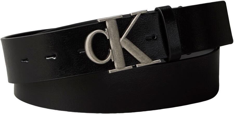 Calvin Klein Leren riem MONOGRAM BUCKLE 35MM In grootte verstelbaar - Foto 2