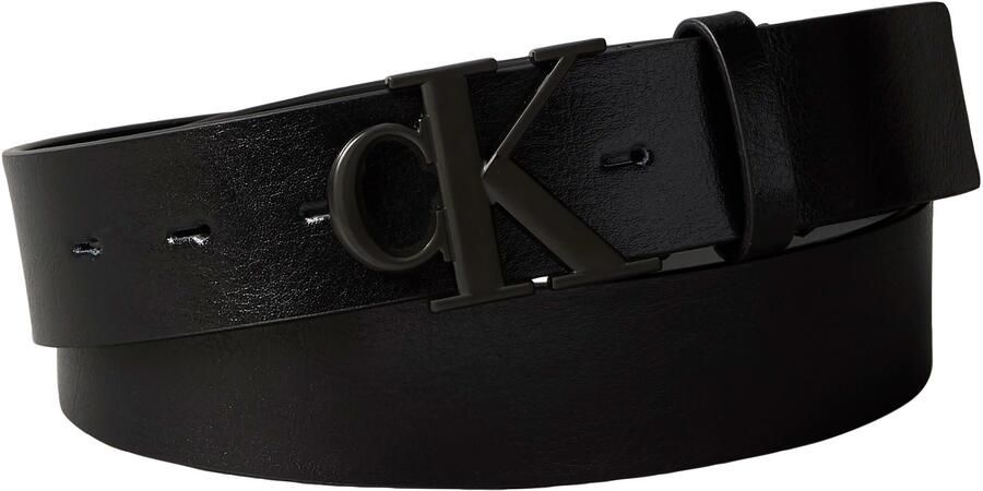 Calvin Klein Leren riem MONOGRAM BUCKLE 35MM In grootte verstelbaar - Foto 4