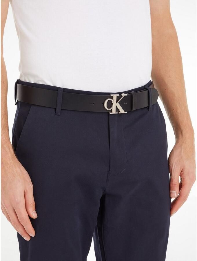 Calvin Klein Leren riem MONOGRAM HARDWARE 35MM - Foto 2