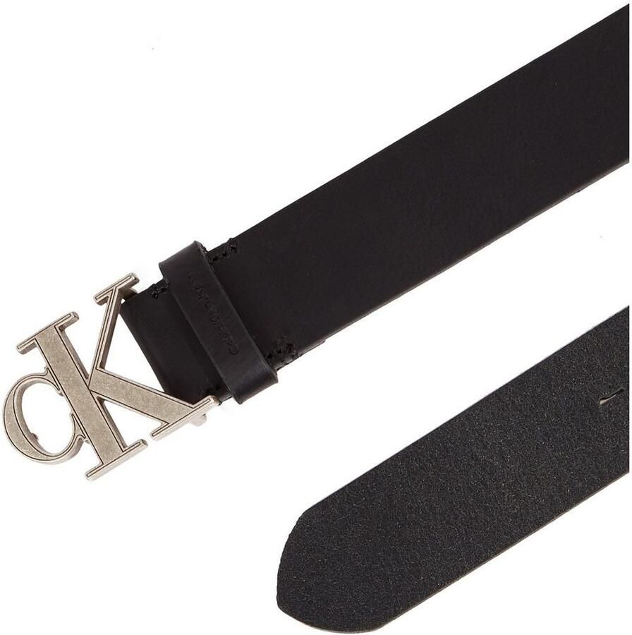 Calvin Klein Leren riem MONOGRAM HARDWARE 35MM