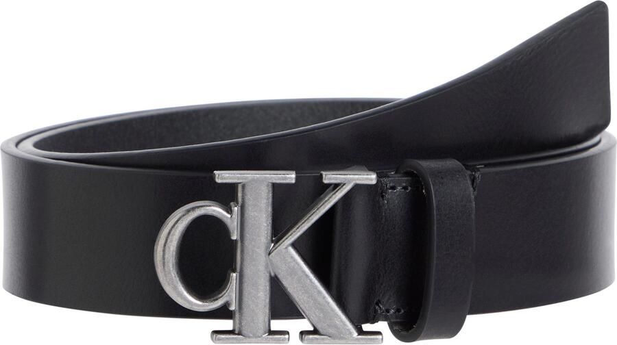 Calvin Klein Leren riem MONOGRAM PLAQUE BUCKLE 35MM - Foto 4