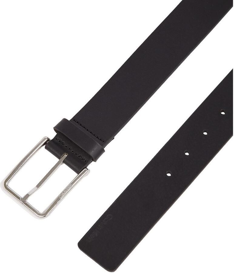Calvin Klein Leren Riem Herfst Winter Collectie Black Heren