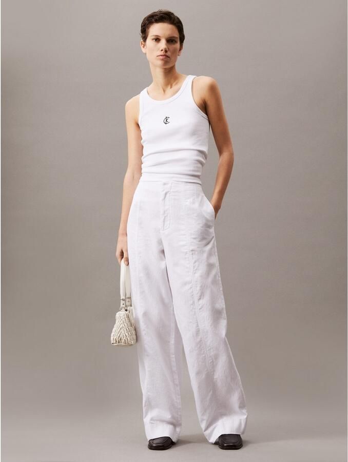 Calvin Klein Linnen broek SOFT LINEN PANT - Foto 2