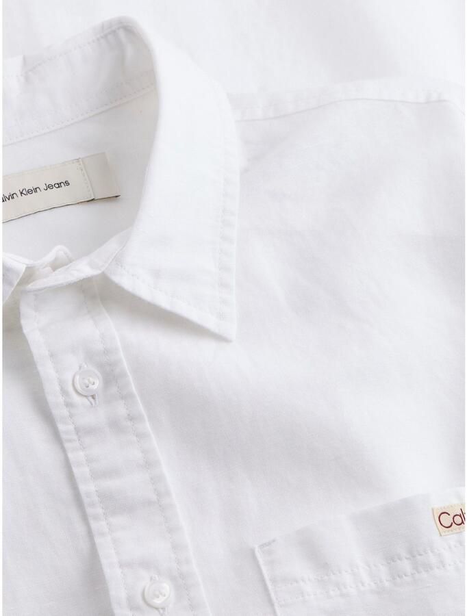 Calvin Klein Jeans Overhemd Lange Mouw LINEN COTTON SHIRT