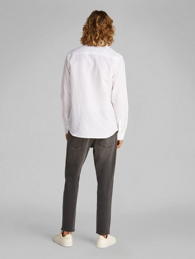 Calvin Klein Jeans Overhemd Lange Mouw LINEN COTTON SHIRT - Foto 4
