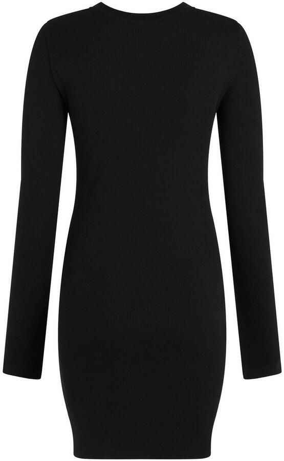 Calvin Klein Maxi-jurk WOVEN LABEL RIB SHORT DRESS - Foto 5