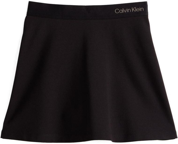 Calvin Klein Minirok LOGO TAPE FLARE PUNTO SKIRT voor kinderen tot 16 jaar met elastische tailleband - Foto 6