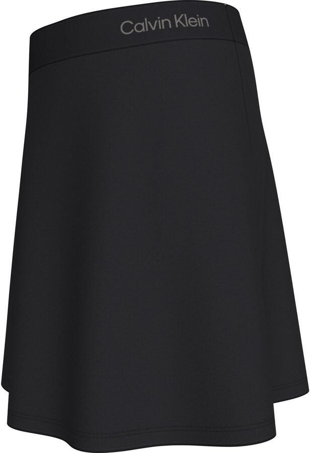 Calvin Klein Minirok LOGO TAPE FLARE PUNTO SKIRT voor kinderen tot 16 jaar met elastische tailleband - Foto 5