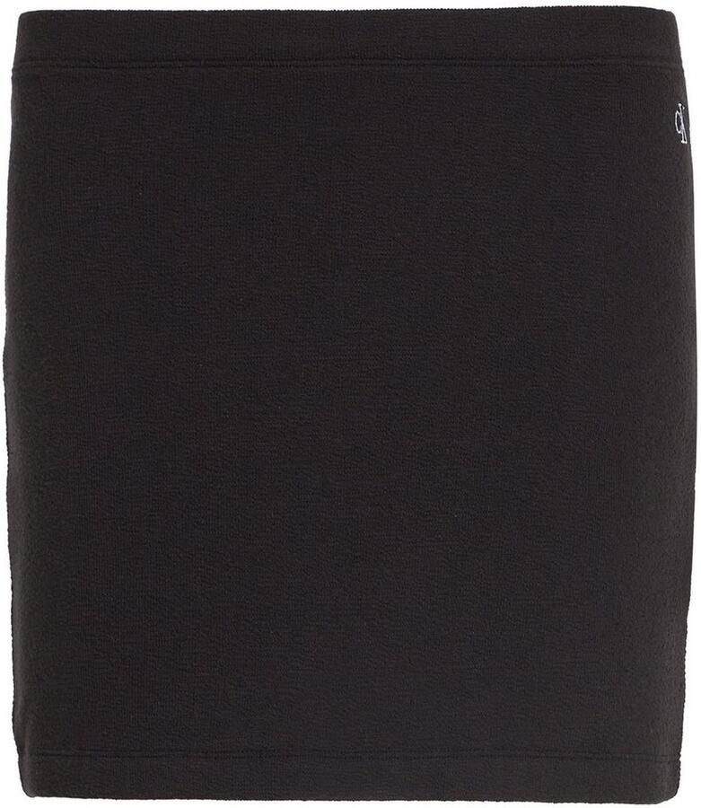 Calvin Klein Stretch Mini Rok Zwart Black Dames