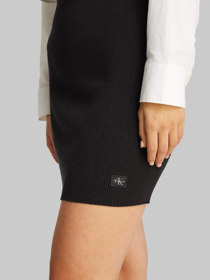 Calvin Klein Minirok WOVEN LABEL SWEATER SKIRT - Foto 1