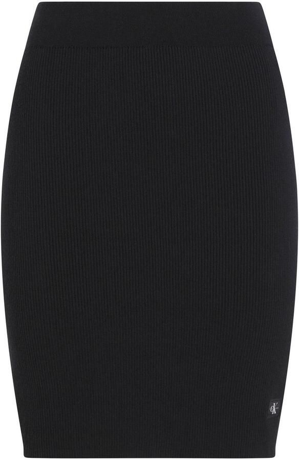 Calvin Klein Minirok WOVEN LABEL SWEATER SKIRT - Foto 3