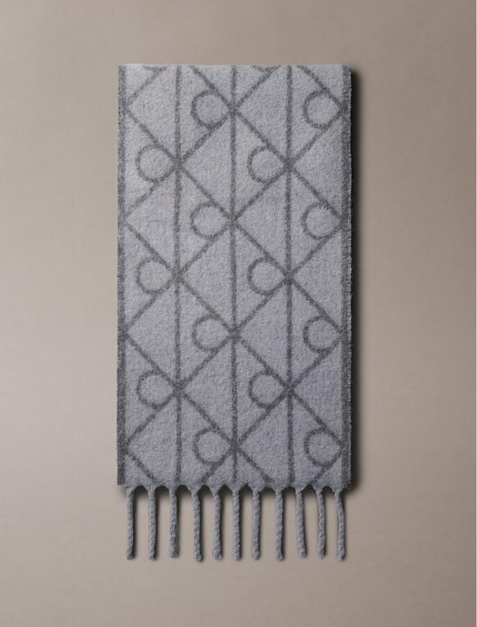 Calvin Klein Modieus sjaaltje AOP BRUSHED HW SCARF Perfect voor dagelijks gebruik - Foto 3