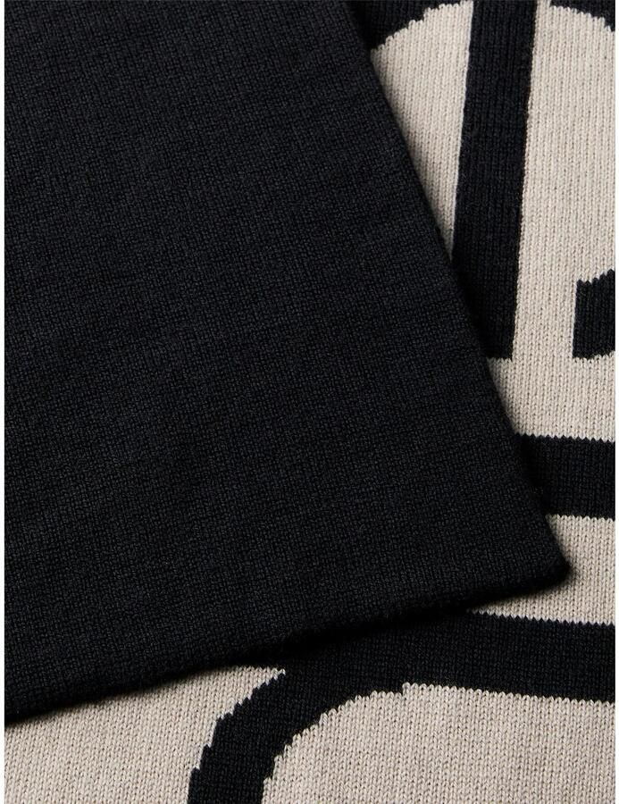 Calvin Klein Modieus sjaaltje BOLD LOGO 2-TONE WOOL HW SCARF