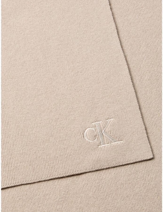 Calvin Klein Modieus sjaaltje CK FINE RIB SCARF met klassiek effen design
