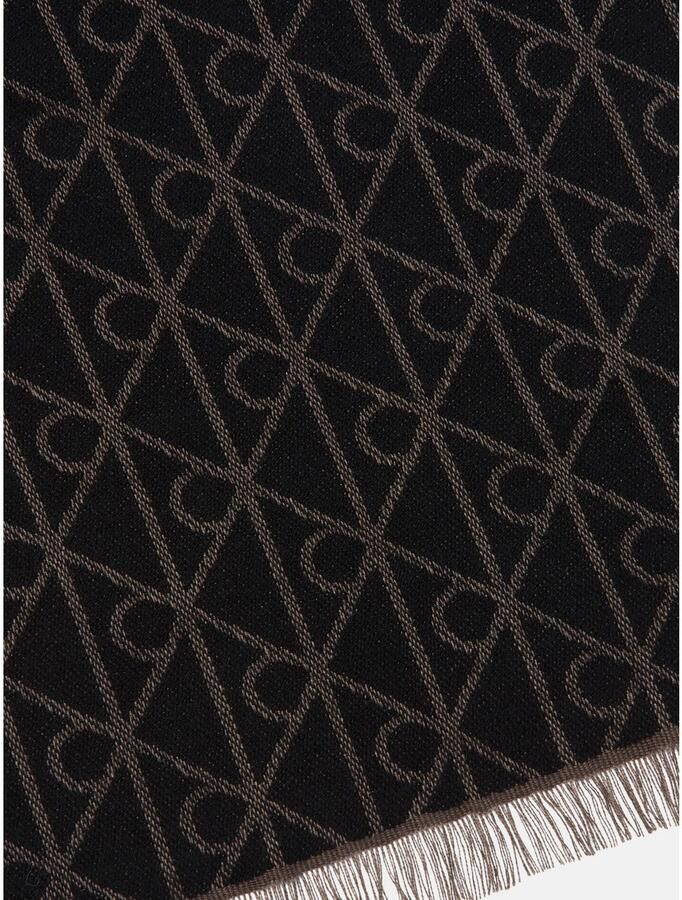 Calvin Klein Modieus sjaaltje TONAL AOP WOOL LW SCARF Perfect voor dagelijks gebruik